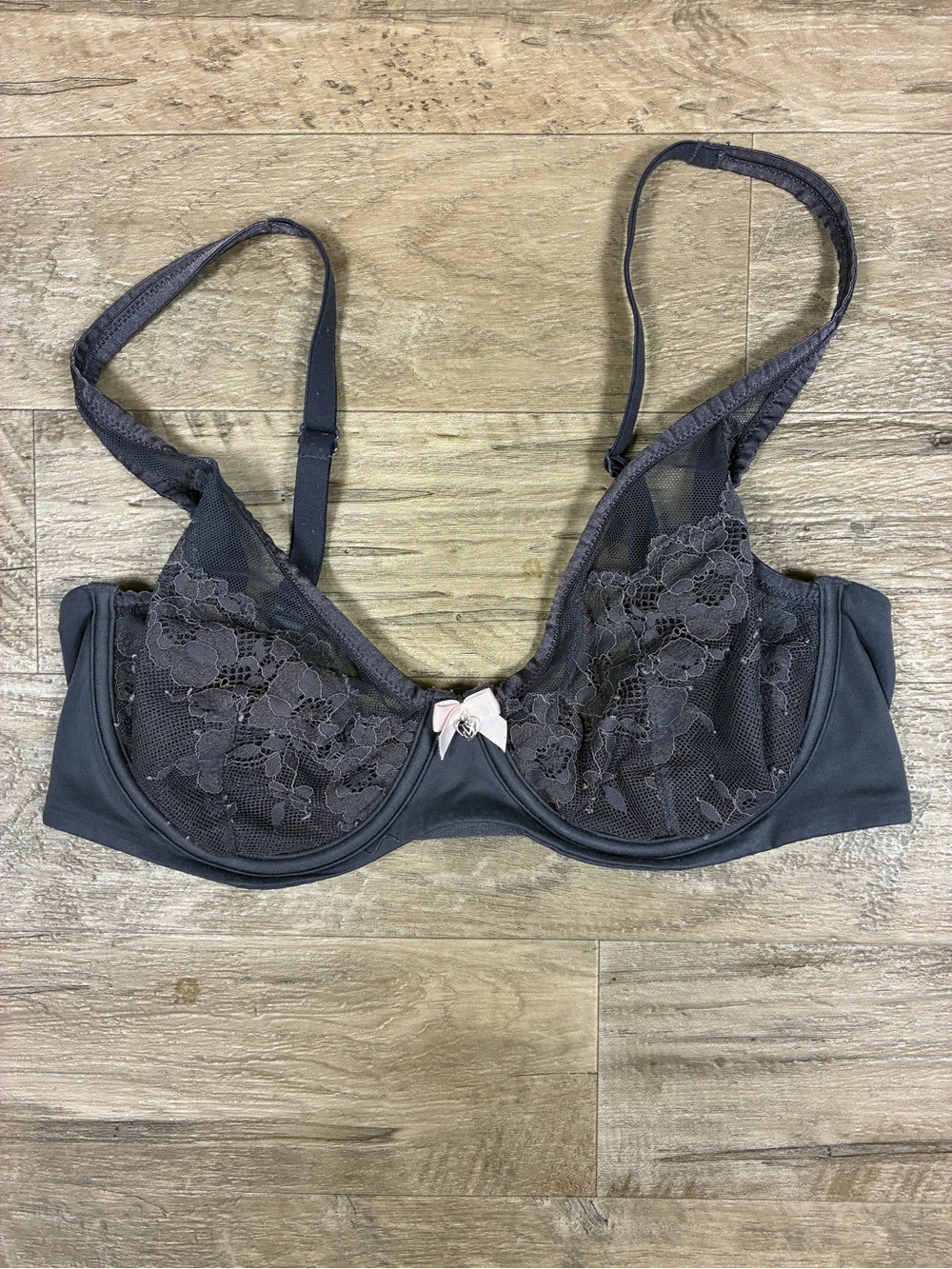 Victoria Secret Underwired Lace Unlined Demi Bra